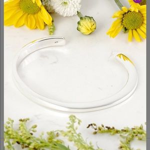 NWT Sterling Silver Hand Struck Cuff bracelet/bangle